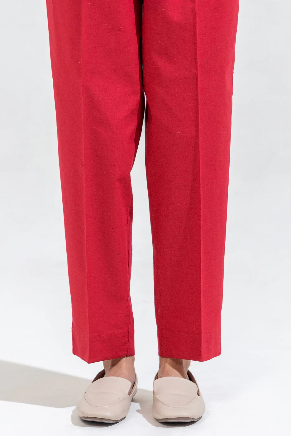 2 PIECE EMBROIDERED CAMBRIC SUIT (PRET) - Image 4
