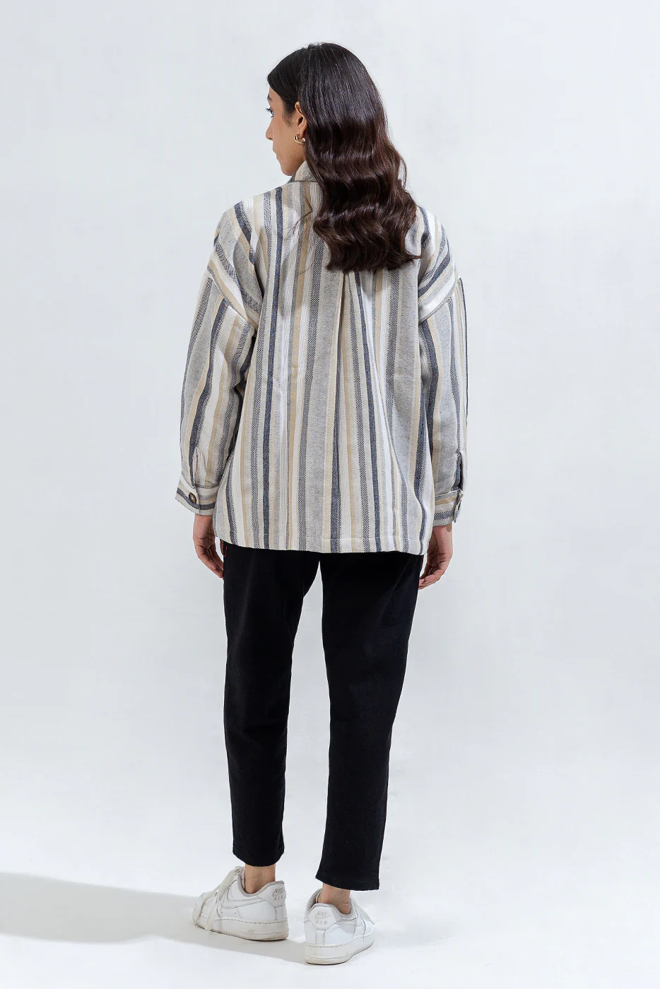 STRIPED COLLAR JACKET - Image 5