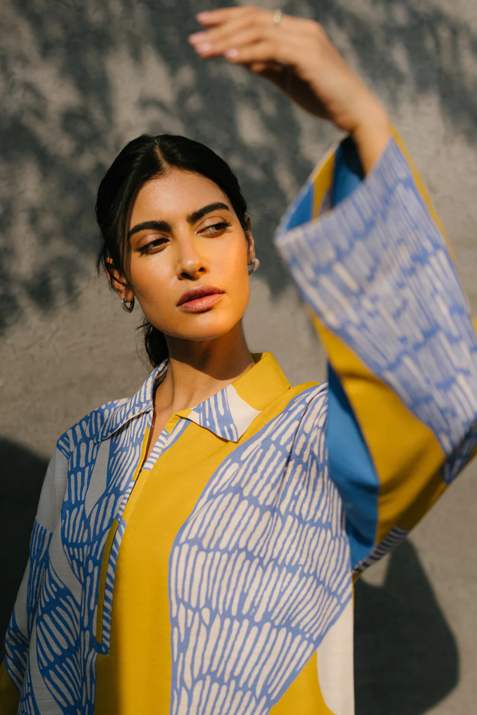 PRINTED KHADDAR SHIRT (PRET) - Image 2