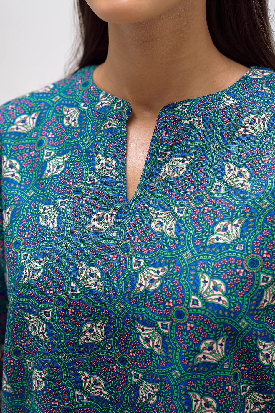 PRINTED CAMBRIC SHIRT (PRET) - Image 4
