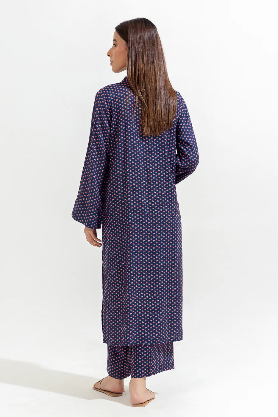 2 PIECE PRINTED VISCOSE SUIT (PRET) - Image 4