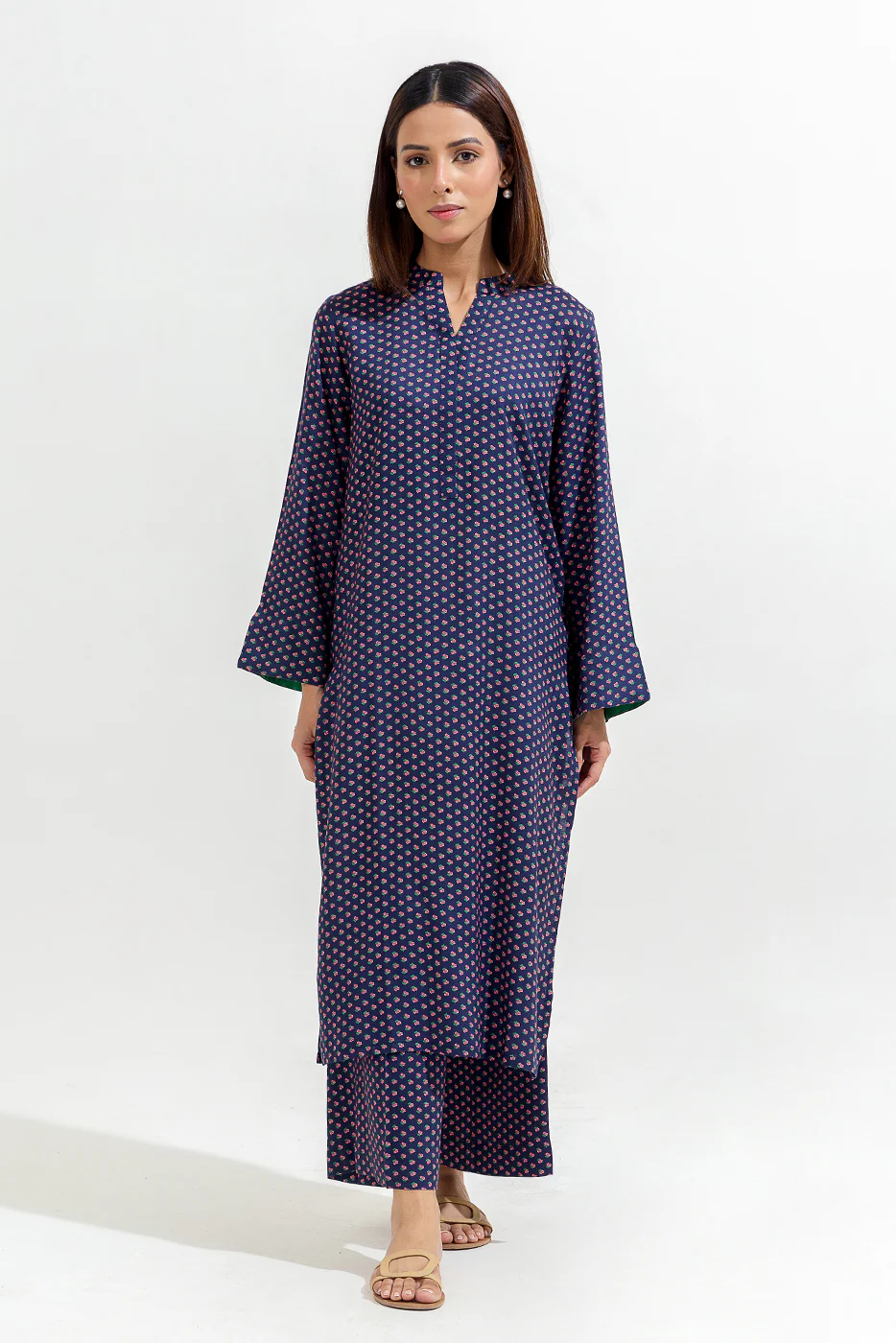 2 PIECE PRINTED VISCOSE SUIT (PRET) - Image 5