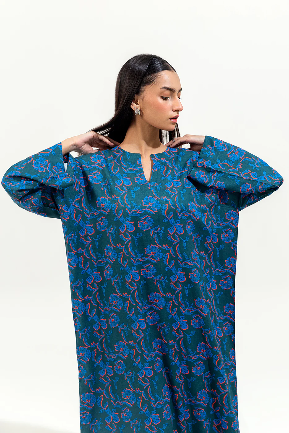2 PIECE PRINTED VISCOSE SUIT (PRET) - Image 2
