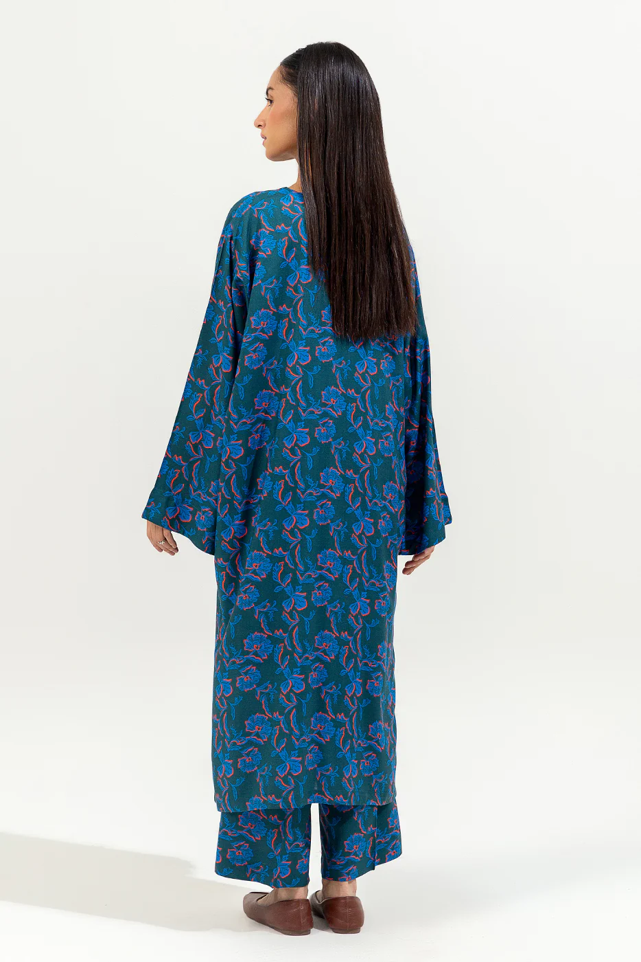 2 PIECE PRINTED VISCOSE SUIT (PRET) - Image 3