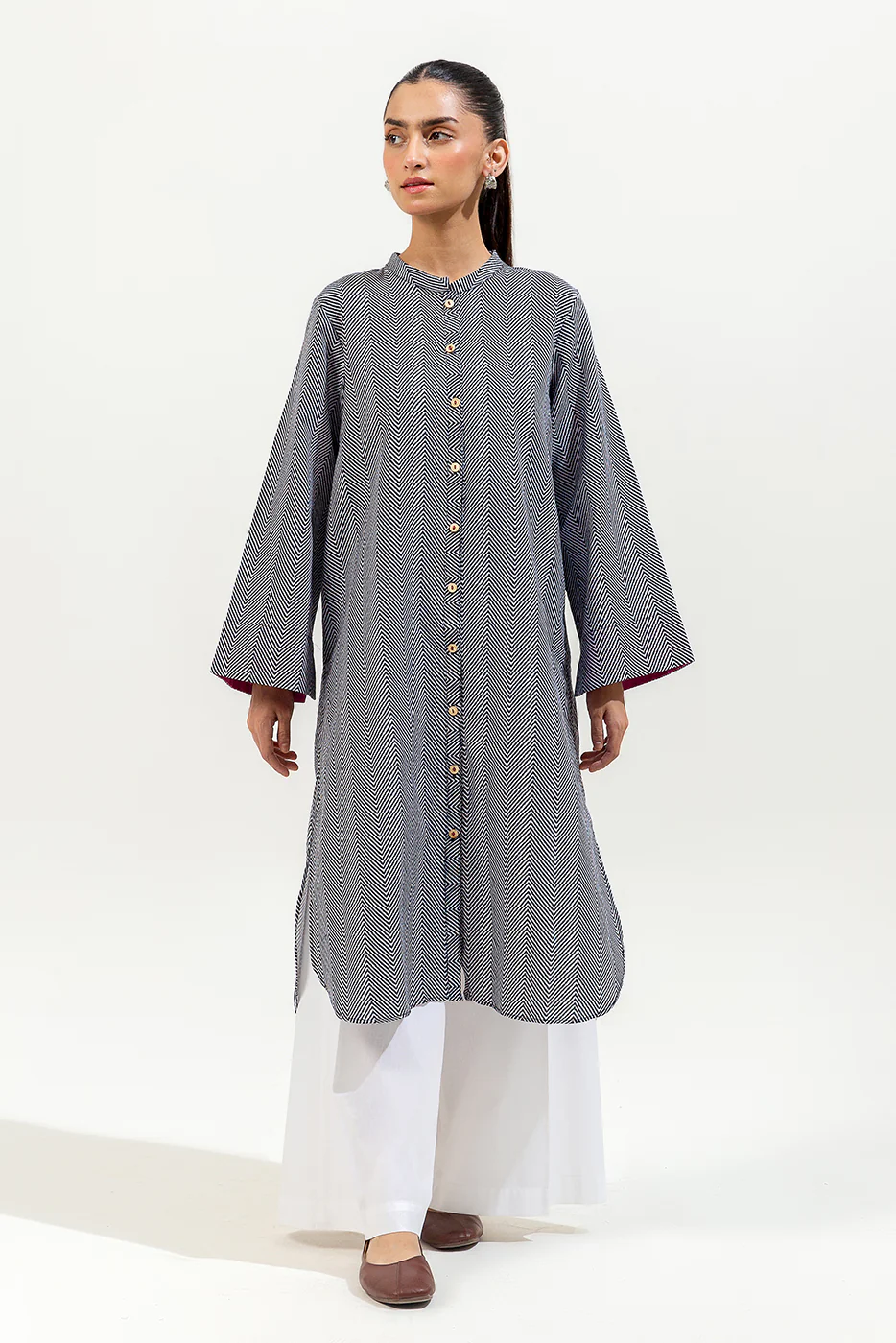 BASIC KHADDAR SHIRT (PRET) - Image 2