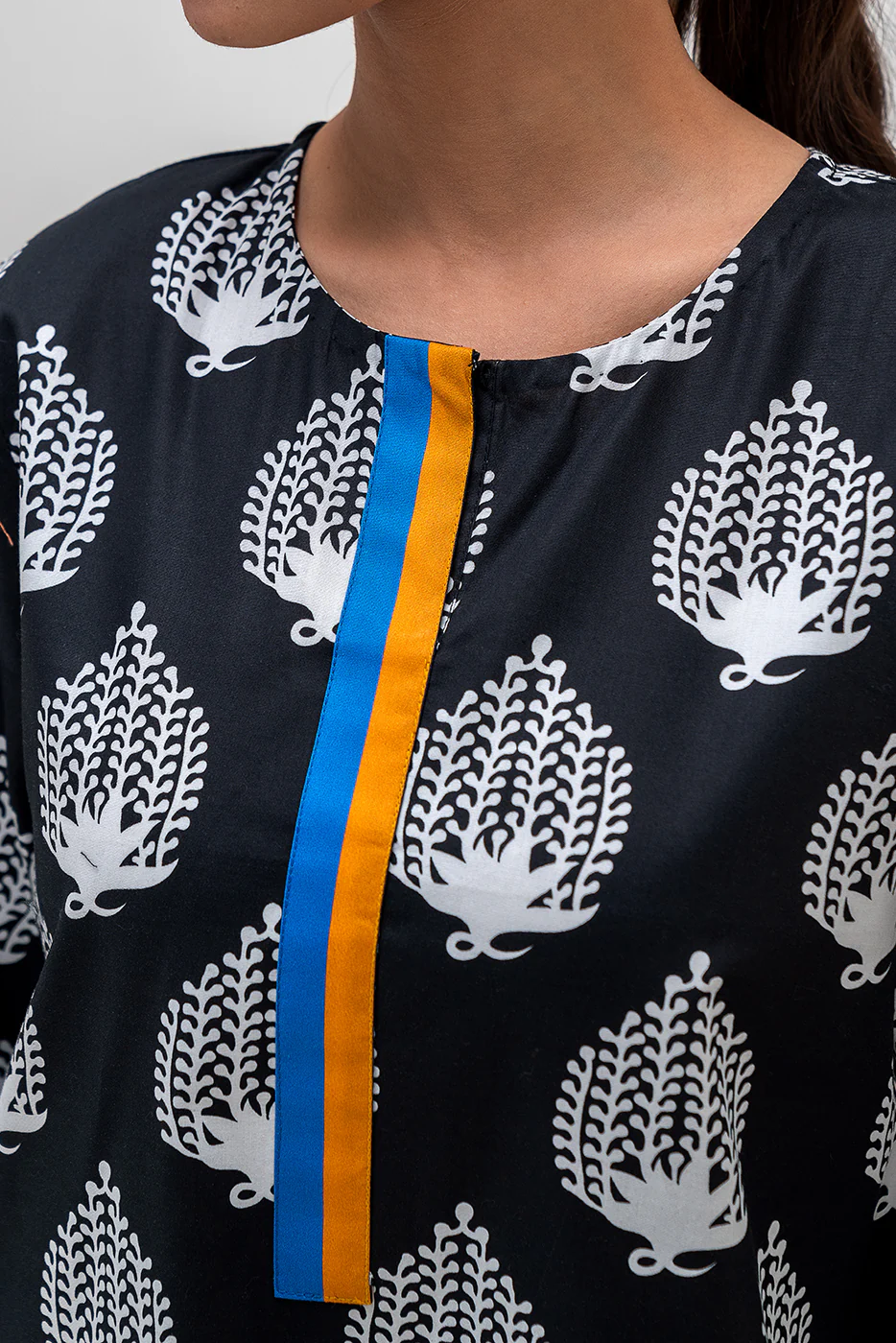 PRINTED CAMBRIC SHIRT (PRET) - Image 4