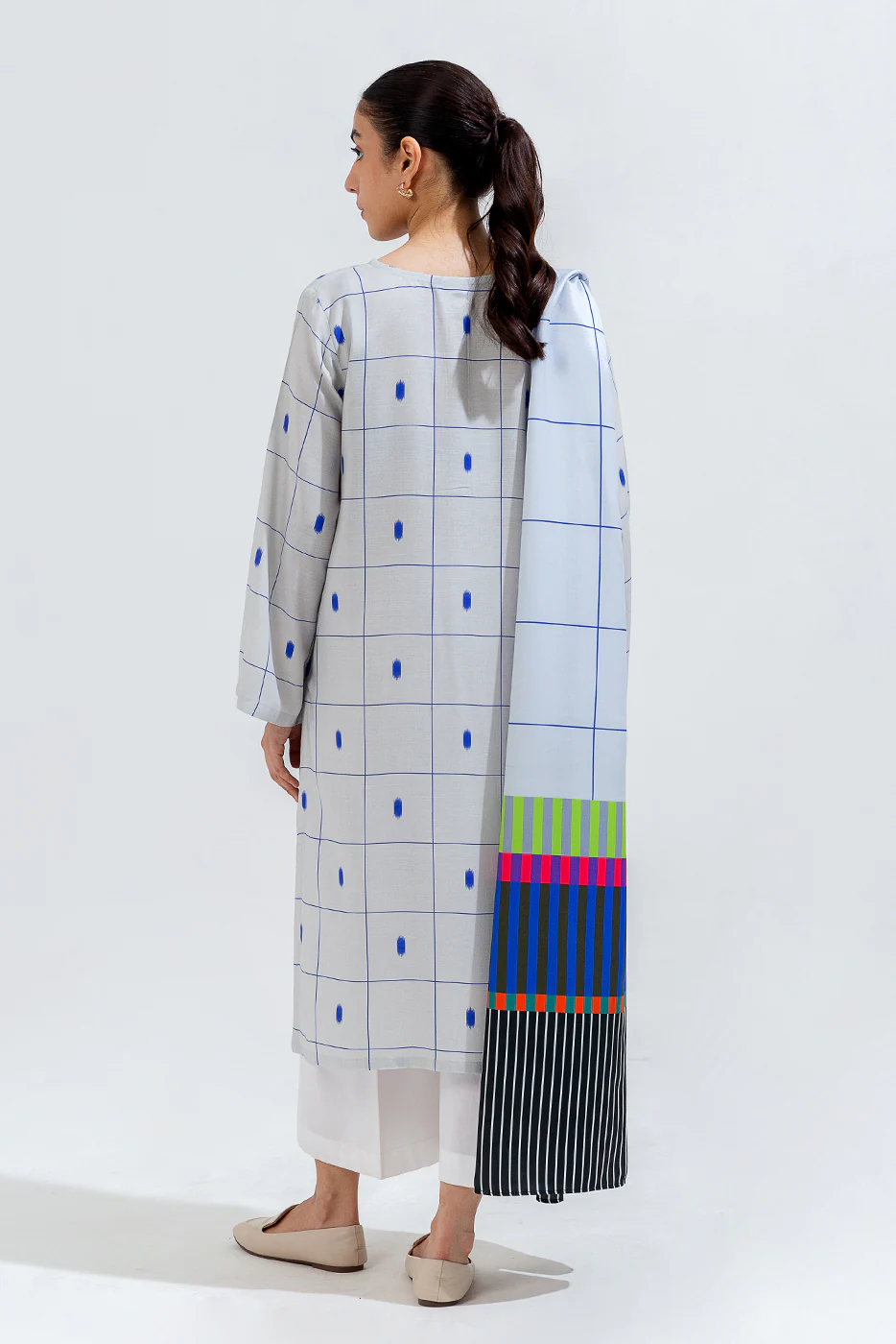 2 PIECE PRINTED VISCOSE SUIT (PRET) - Image 3