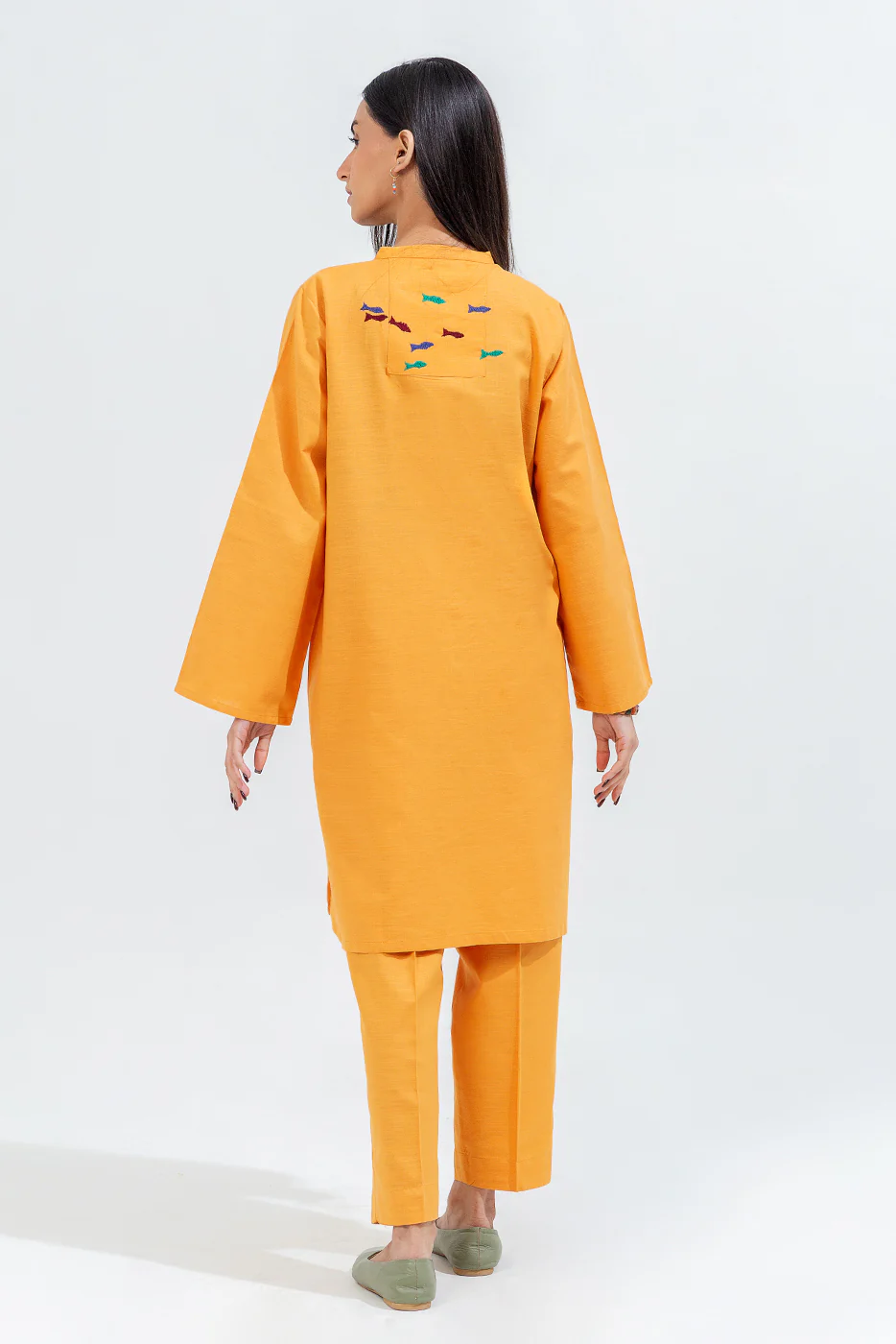 2 PIECE EMBROIDERED KHADDAR SUIT (PRET) - Image 3