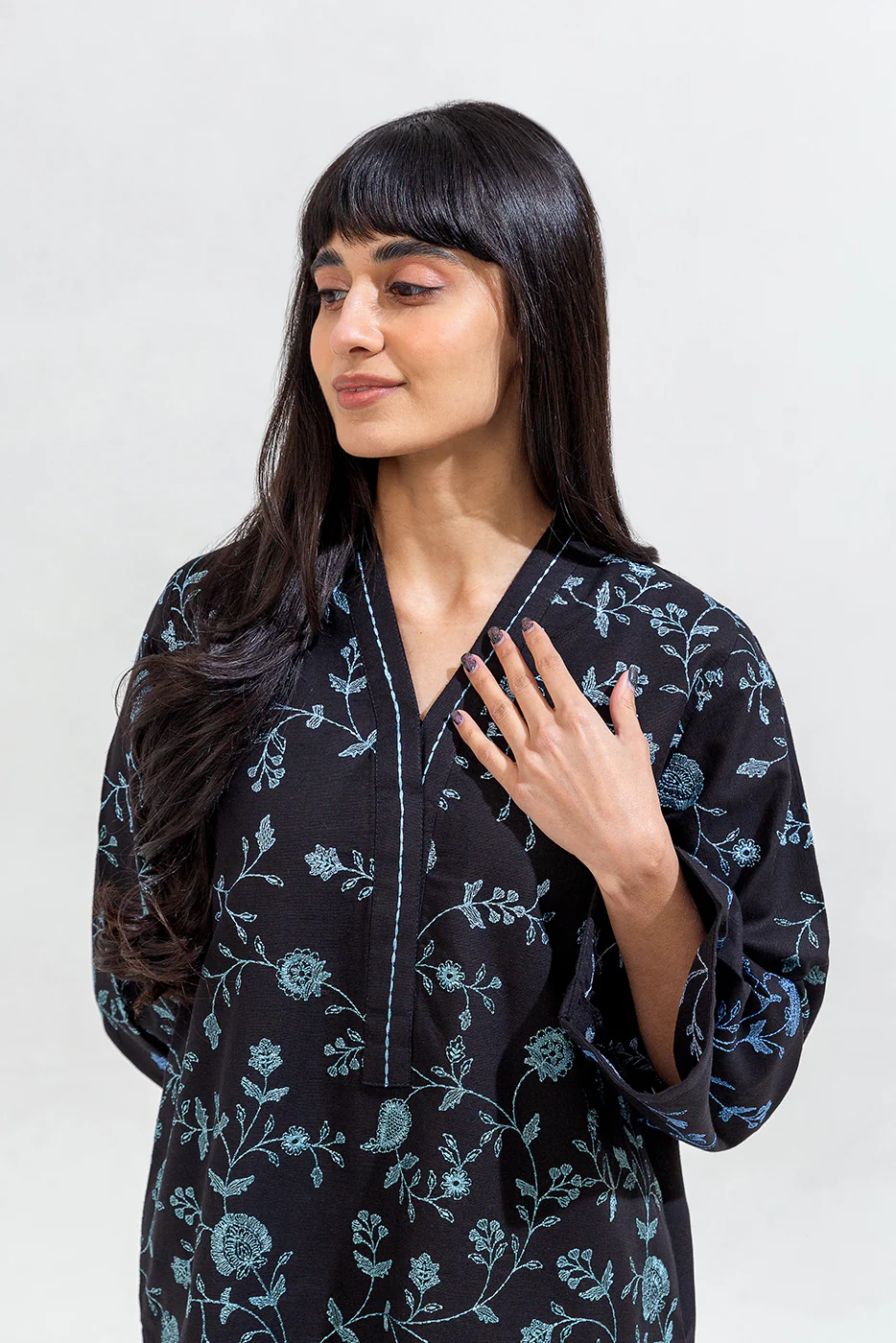 2 PIECE EMBROIDERED KHADDAR SUIT (PRET) - Image 2