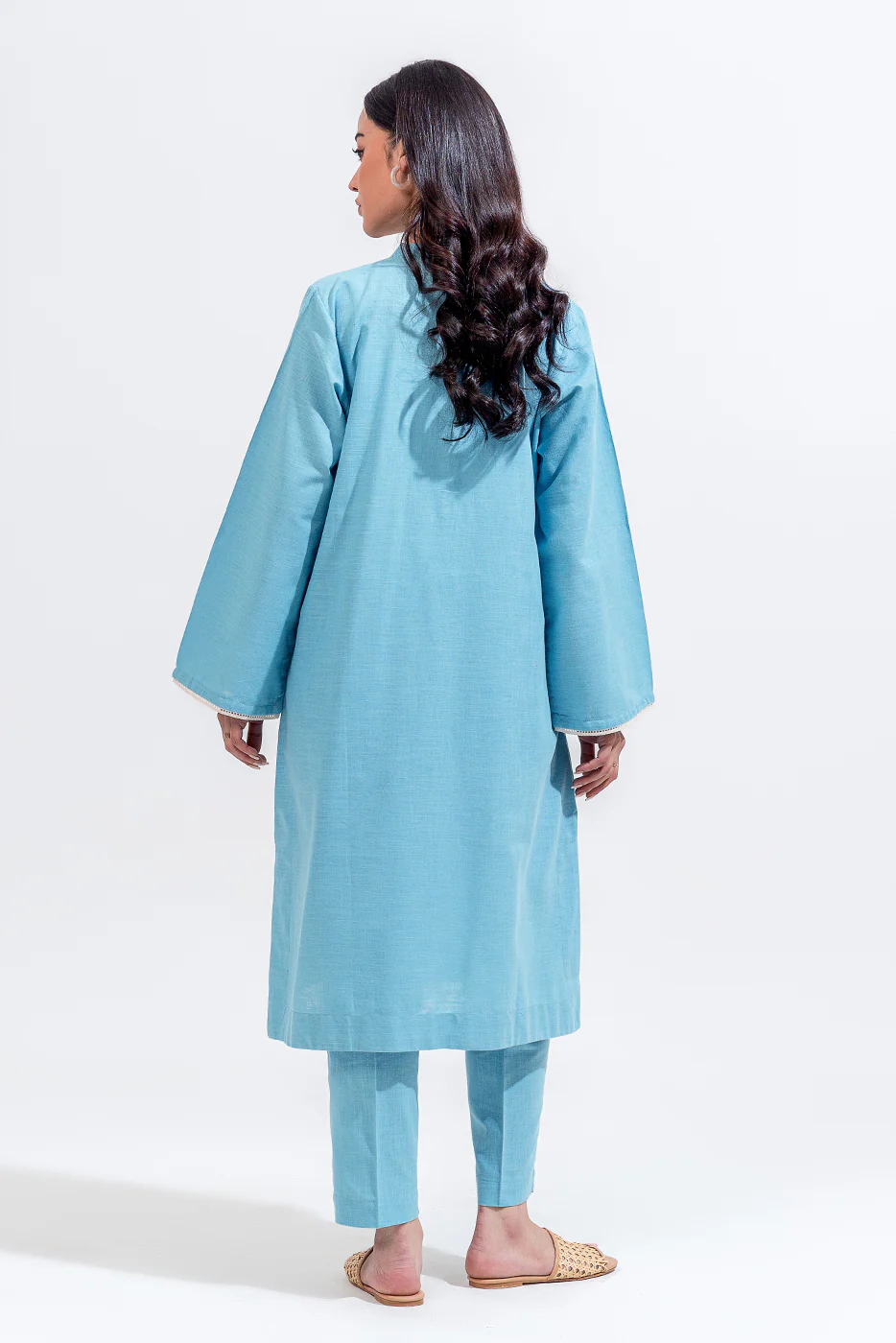 2 PIECE EMBROIDERED KHADDAR SUIT (PRET) - Image 3