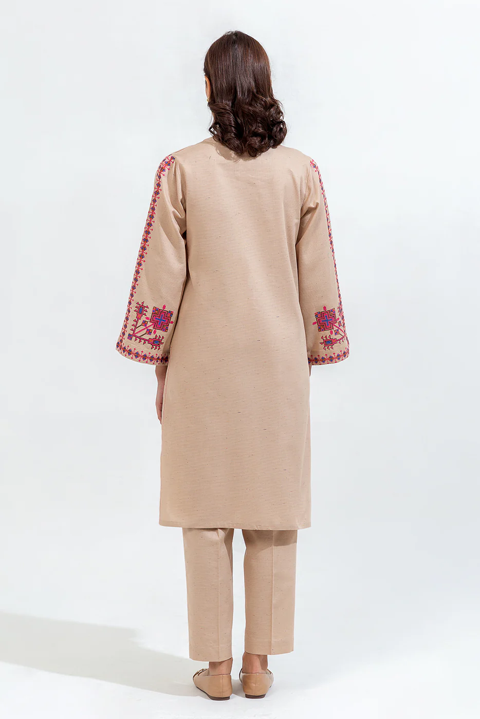 2 PIECE EMBROIDERED KHADDAR SUIT (PRET) - Image 3