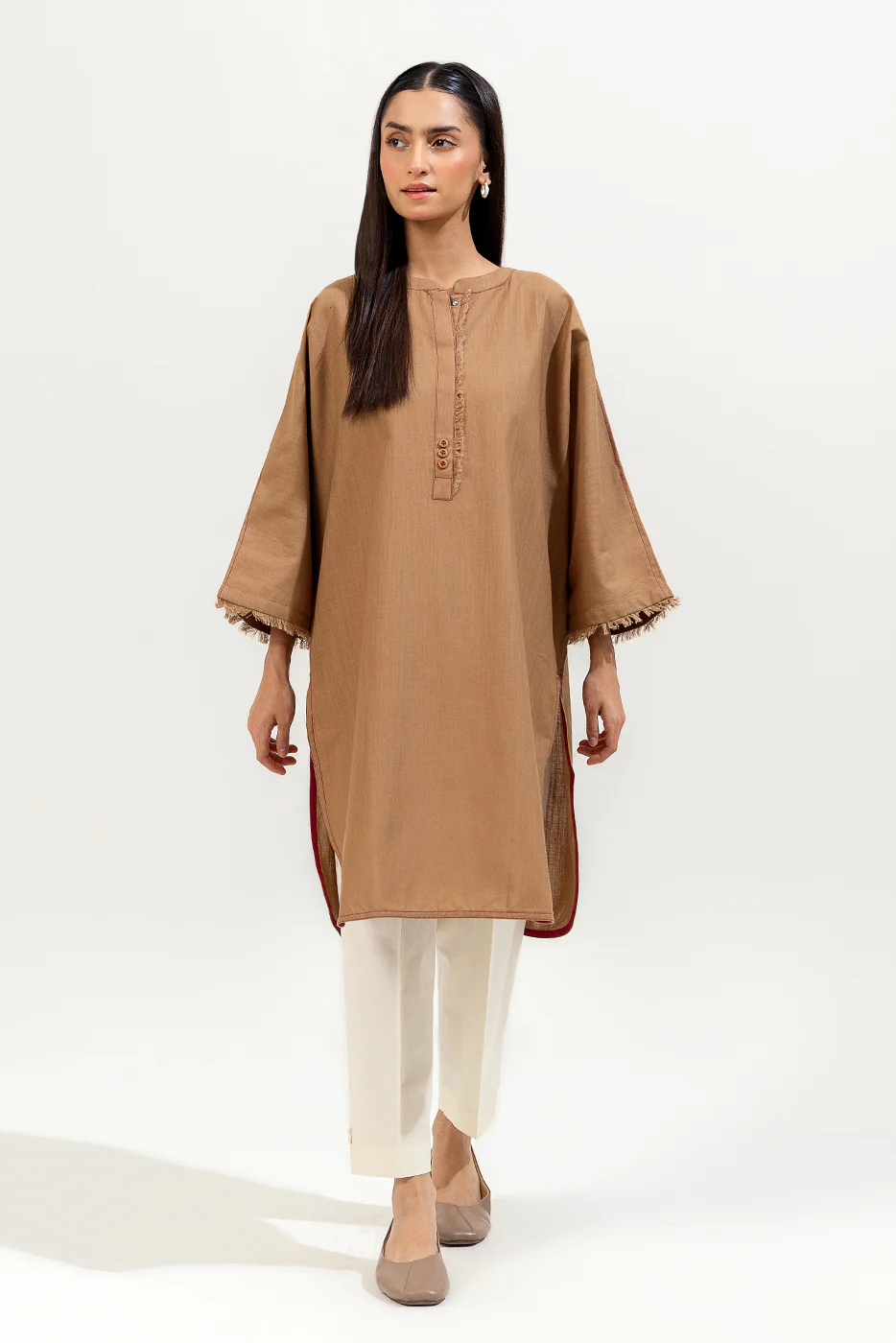 BASIC KHADDAR SHIRT (PRET) - Image 2