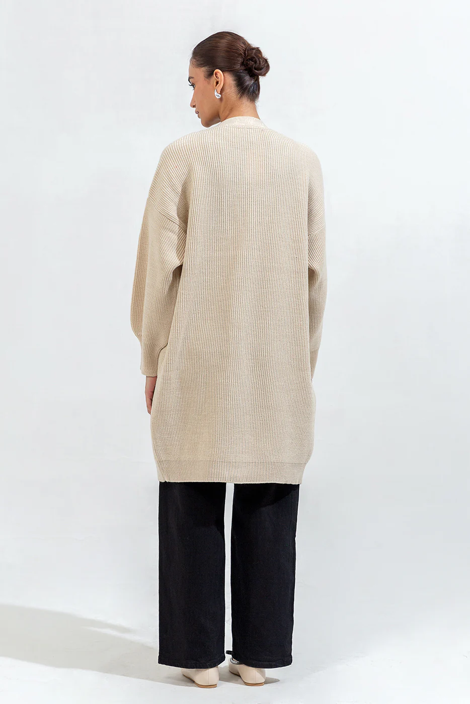 LONG KNITTED SHRUG - Image 3