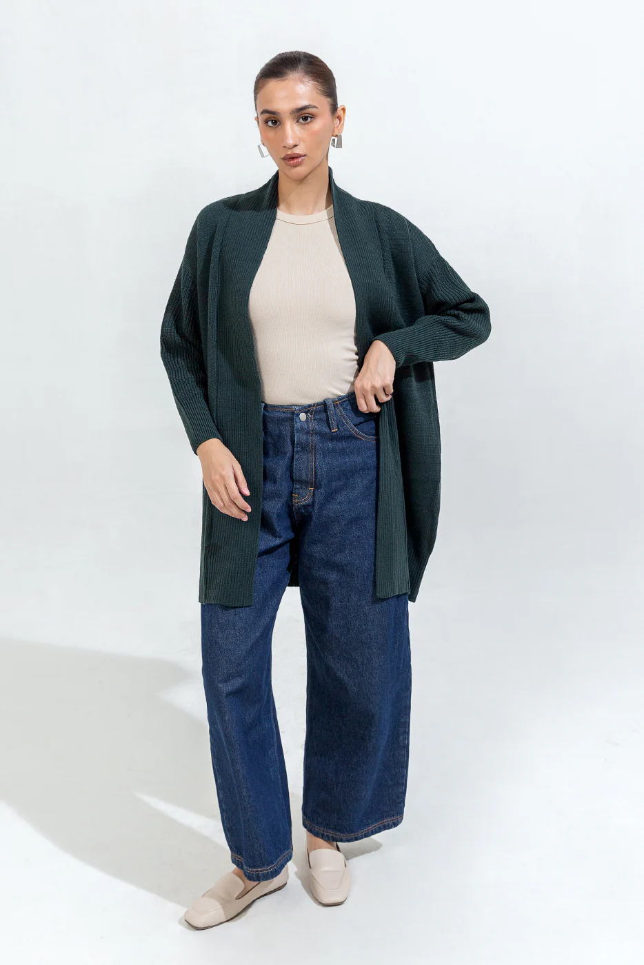 LONG KNITTED SHRUG - Image 2