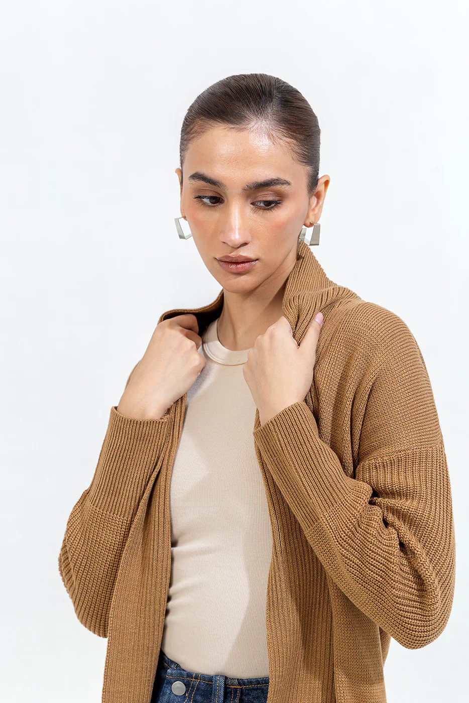 LONG KNITTED SHRUG - Image 4