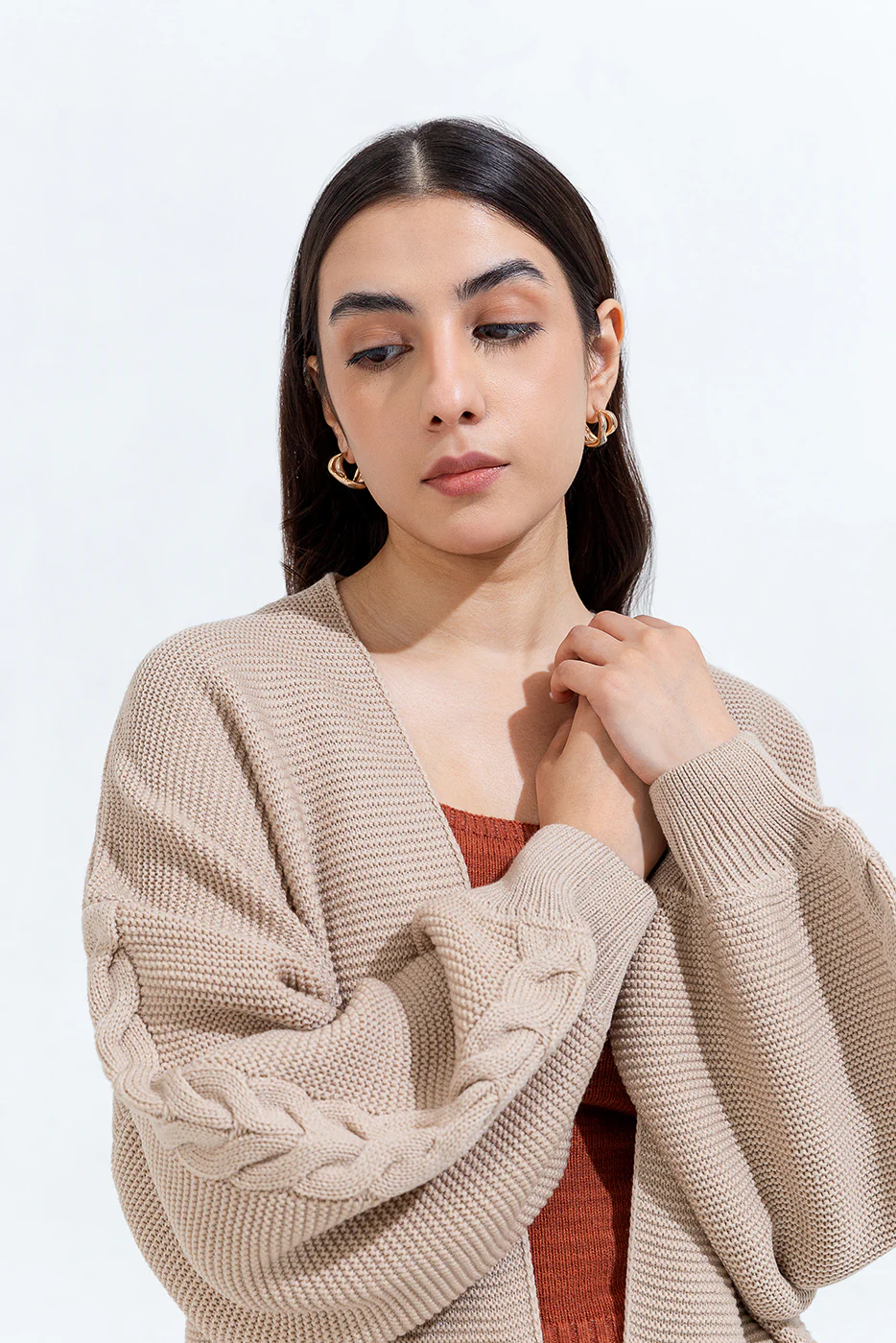 CABLE KNIT SHRUG - Image 2