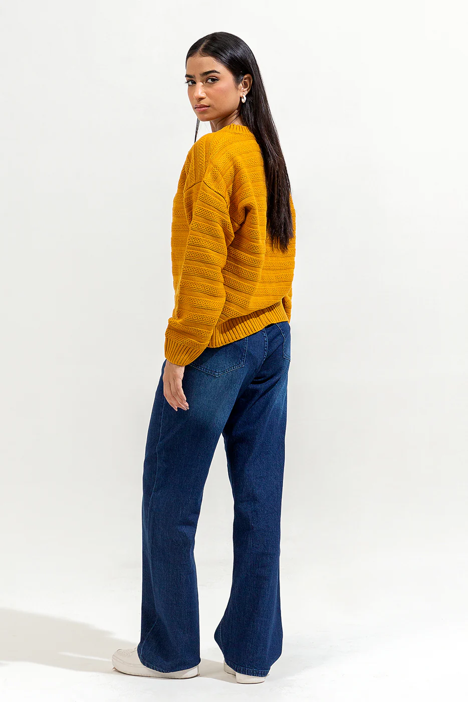 KNITTED CREW NECK CARDIGAN - Image 3