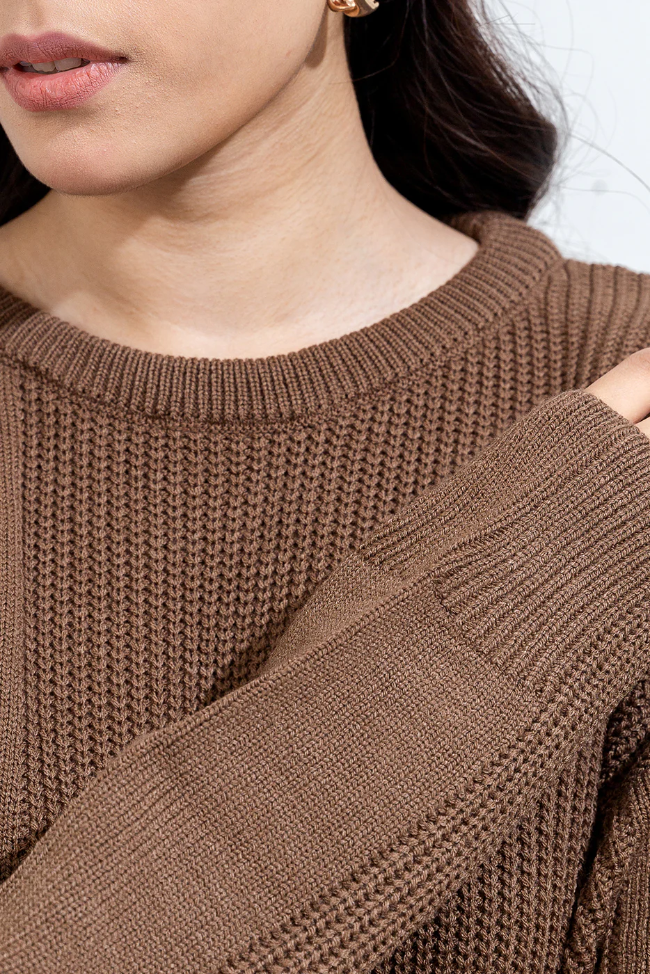 KNITTED KNEE LENGTH DRESS - Image 3