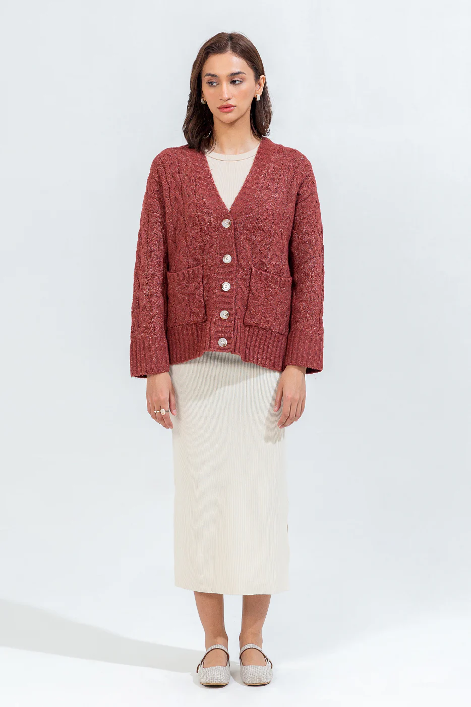 CABLE KNIT CARDIGAN - Image 5