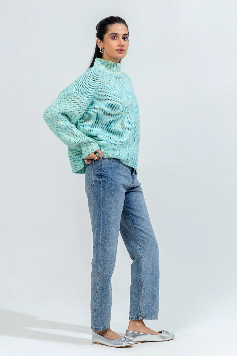 CROPPED KNIT PULLOVER - Image 4