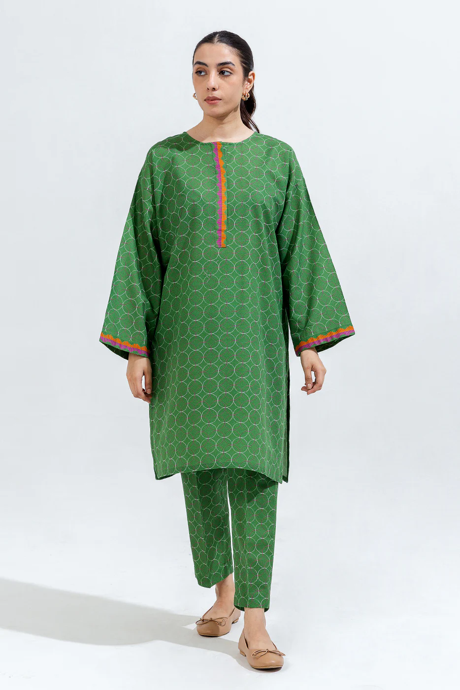 PRINTED KHADDAR SHIRT (PRET) - Image 2