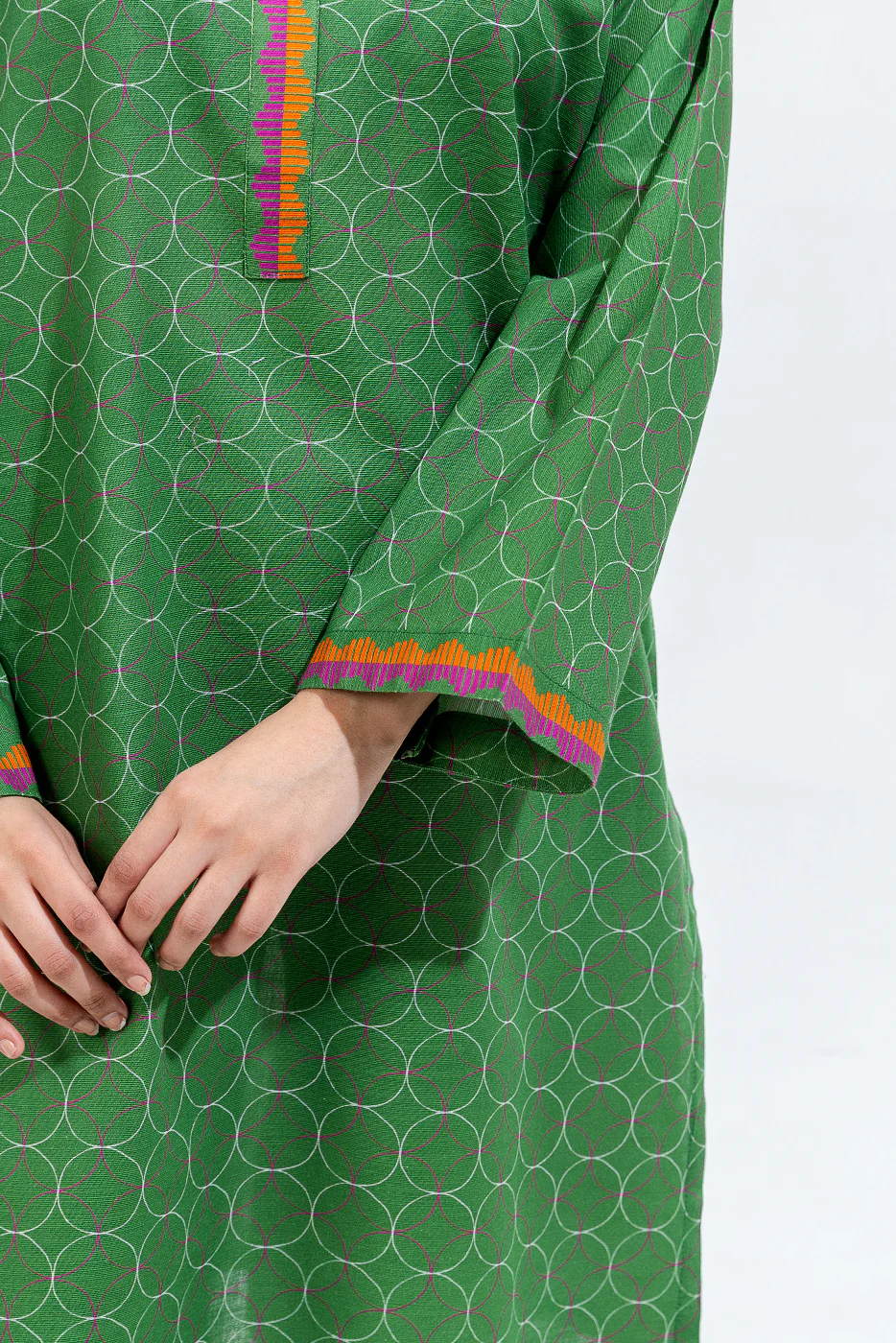 PRINTED KHADDAR SHIRT (PRET) - Image 5