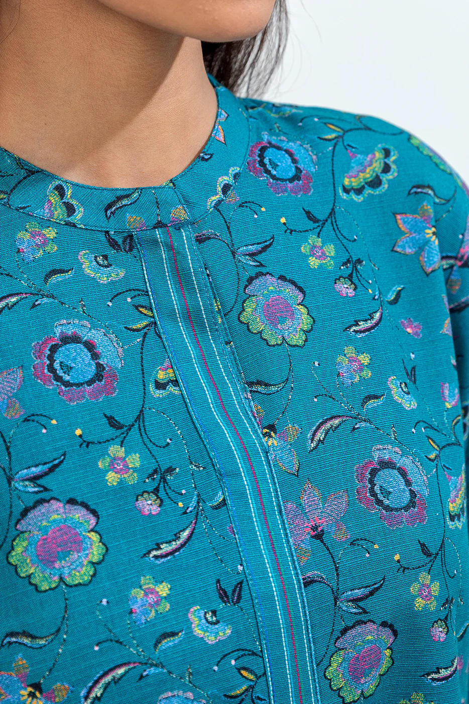 PRINTED KHADDAR SHIRT (PRET) - Image 2