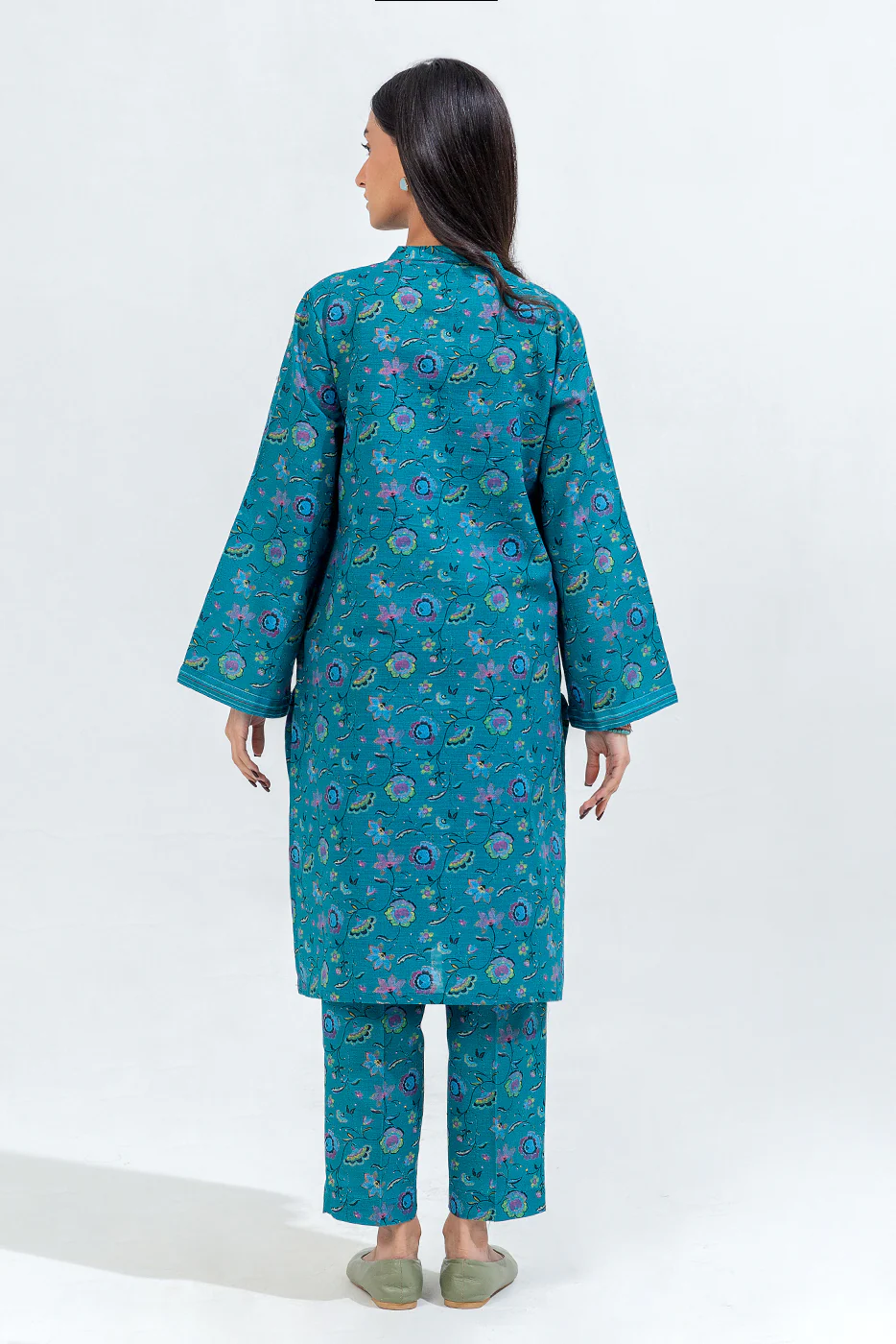 PRINTED KHADDAR SHIRT (PRET) - Image 3