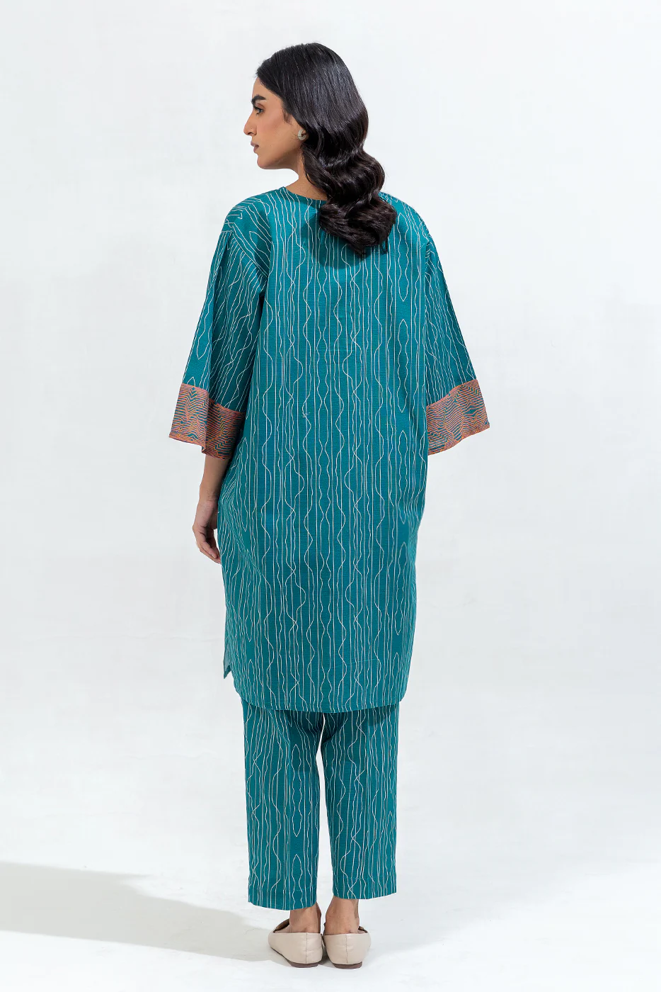 PRINTED KHADDAR SHIRT (PRET) - Image 3