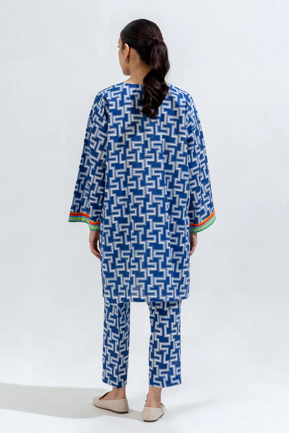 PRINTED KHADDAR SHIRT (PRET) - Image 3