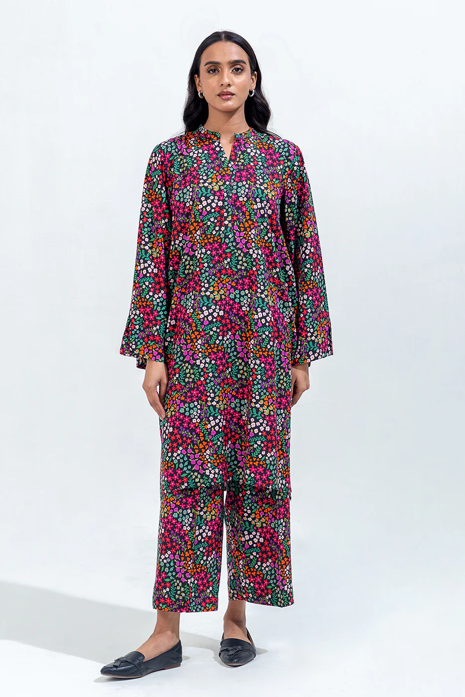 PRINTED VISCOSE SHIRT (PRET) - Image 2