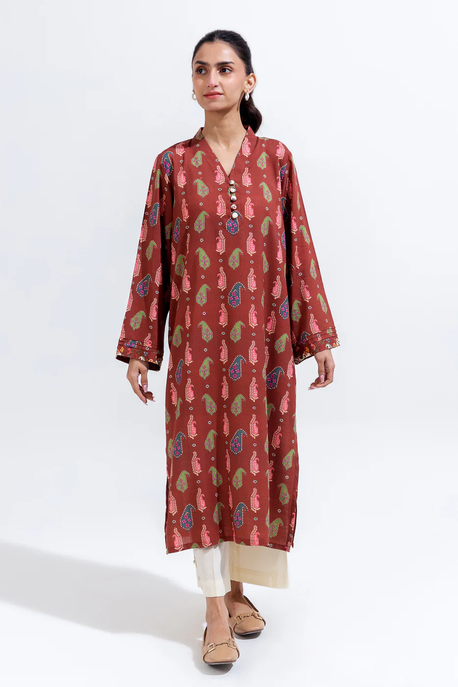 PRINTED VISCOSE SHIRT (PRET) - Image 2