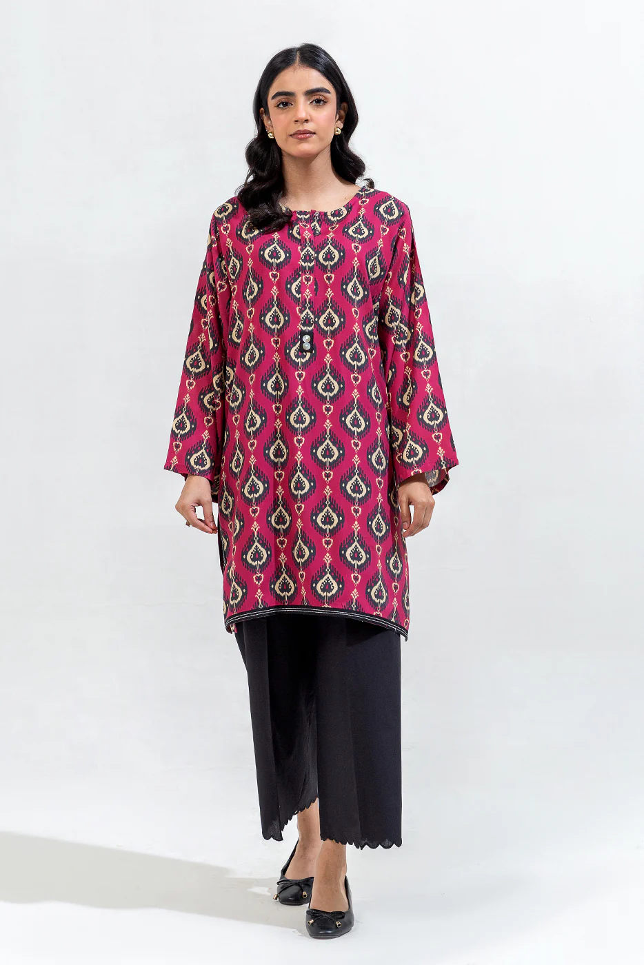 PRINTED VISCOSE SHIRT (PRET) - Image 2