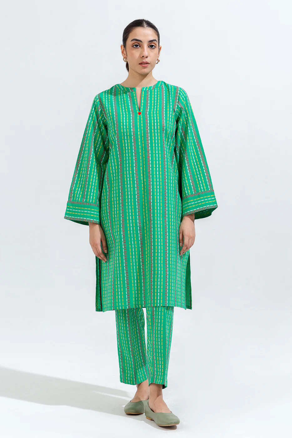 2 PIECE BASIC JACQUARD SUIT (PRET) - Image 2