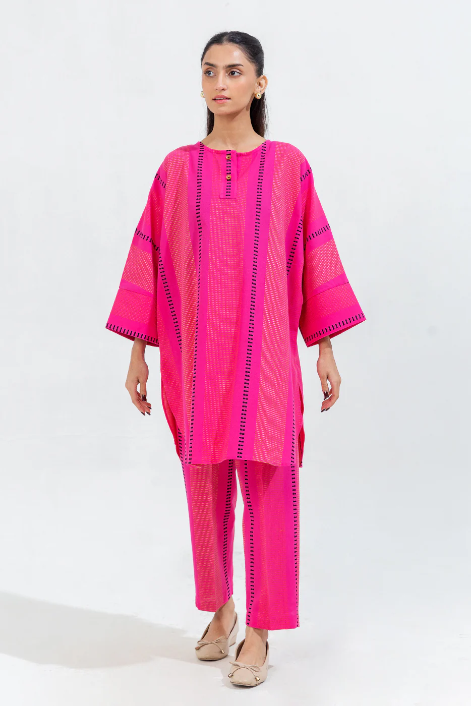 2 PIECE BASIC JACQUARD SUIT (PRET) - Image 5