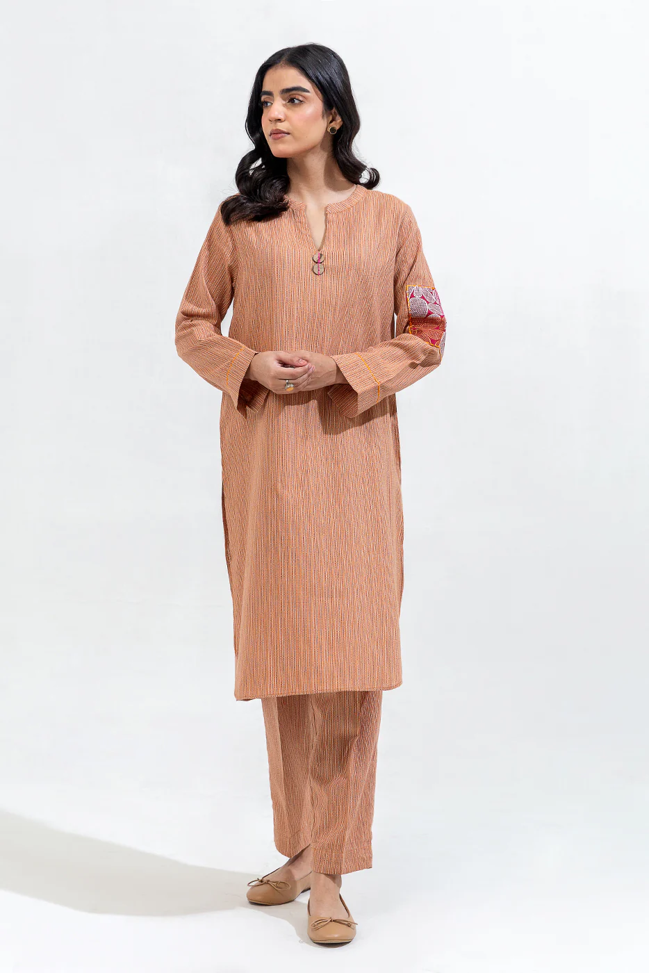 2 PIECE BASIC DOBBY SUIT (PRET) - Image 3