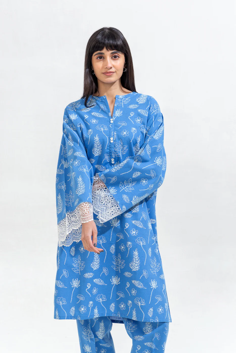 2 PIECE EMBROIDERED KHADDAR SUIT (PRET) - Image 3
