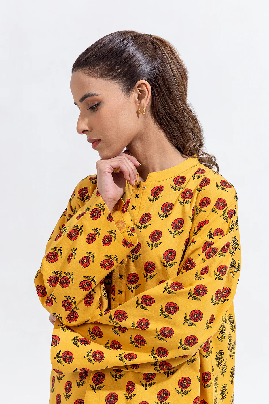2 PIECE EMBROIDERED KHADDAR SUIT (PRET) - Image 2