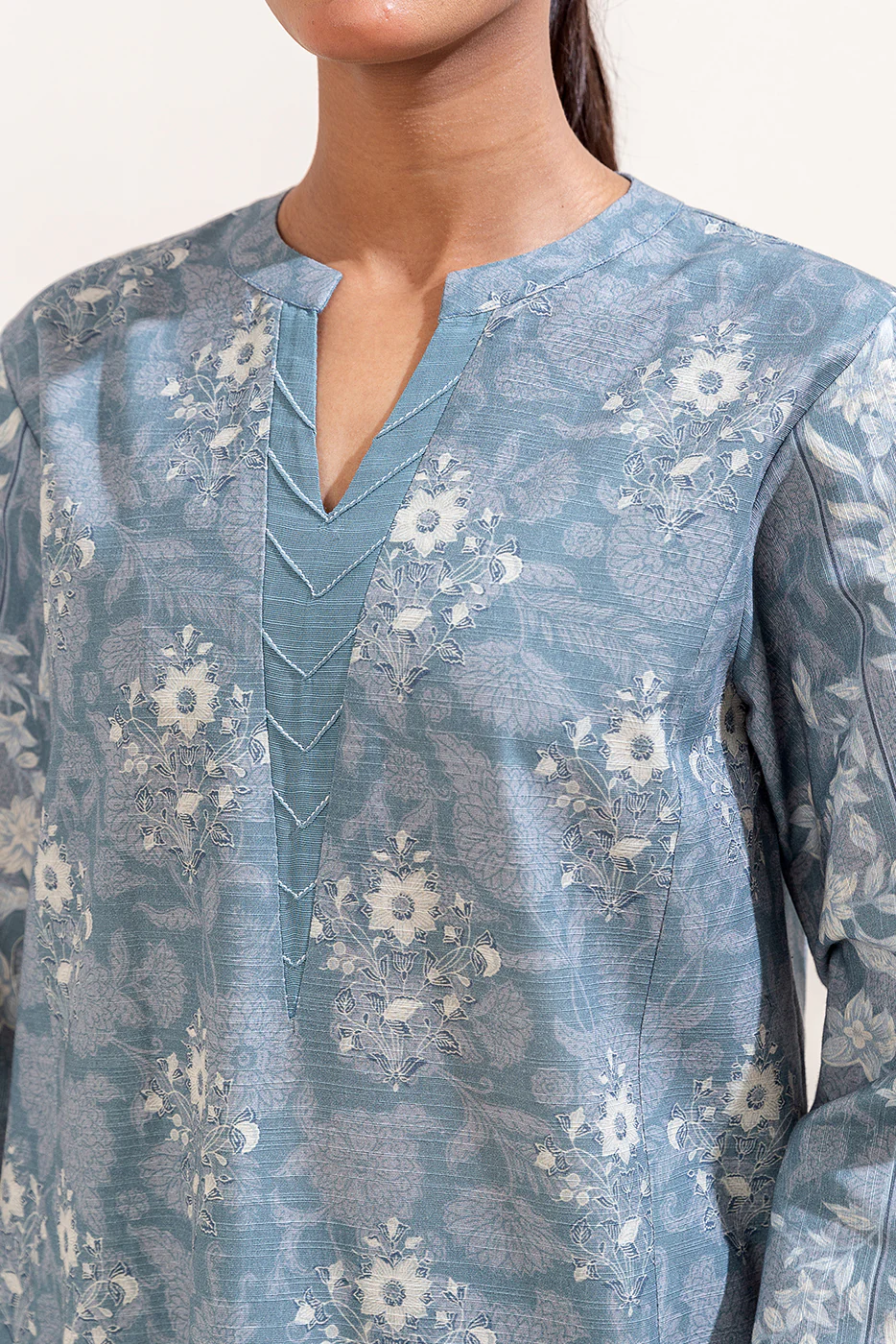 3 PIECE PRINTED KHADDAR SUIT-ARONA FLOW (UNSTITCHED) - Image 5