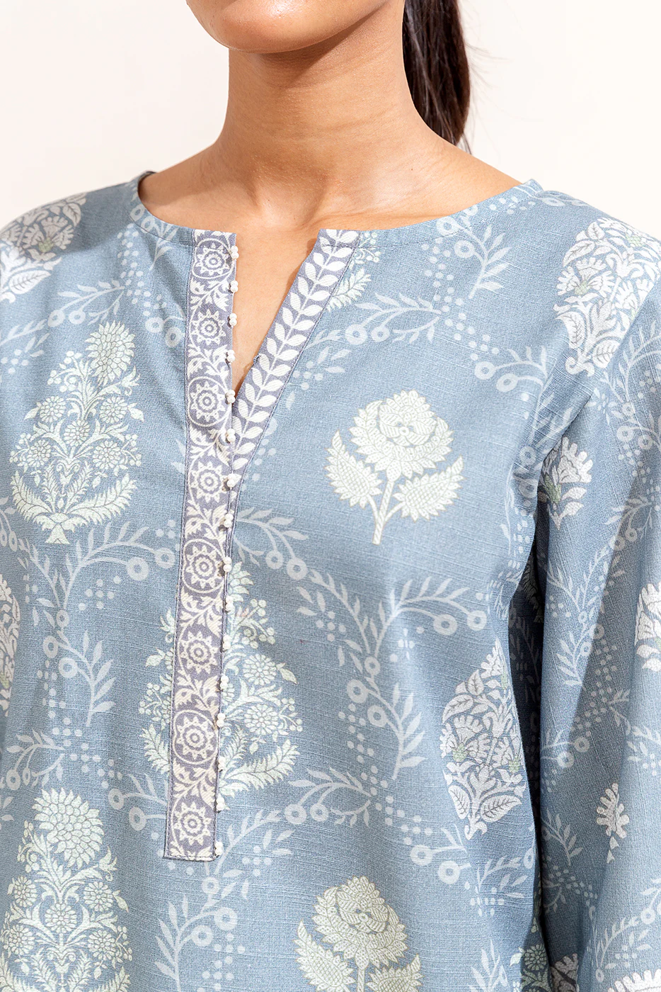 3 PIECE PRINTED KHADDAR SUIT-ARCTIC GRACE (UNSTITCHED) - Image 2