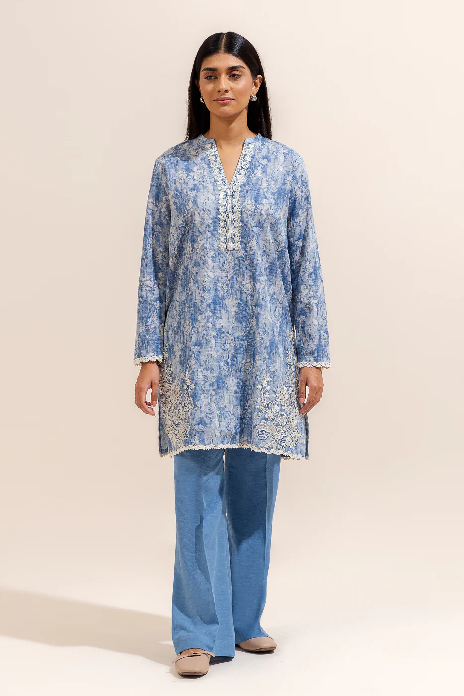 2 PIECE EMBROIDERED KHADDAR SUIT-TEXTURE TWIST (UNSTITCHED) - Image 2