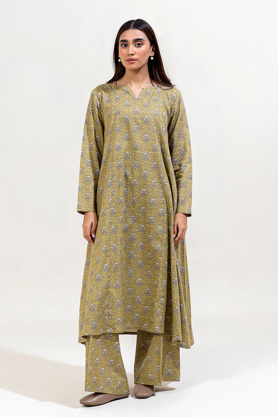 2 PIECE PRINTED KHADDAR SUIT-FERN MUSE (UNSTITCHED) - Image 4