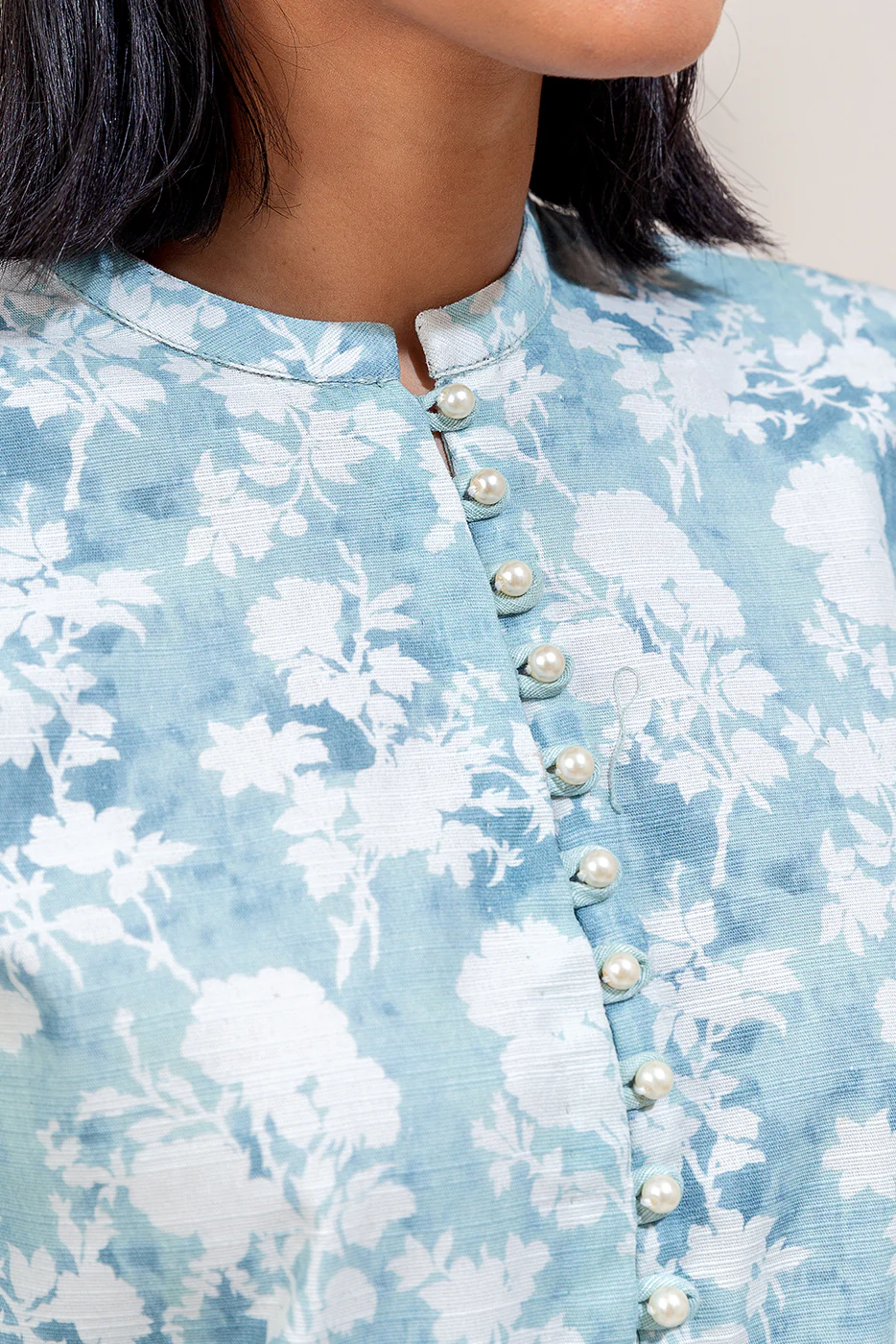 3 PIECE PRINTED KHADDAR SUIT-SAPPHIRE BLOOM (UNSTITCHED) - Image 5