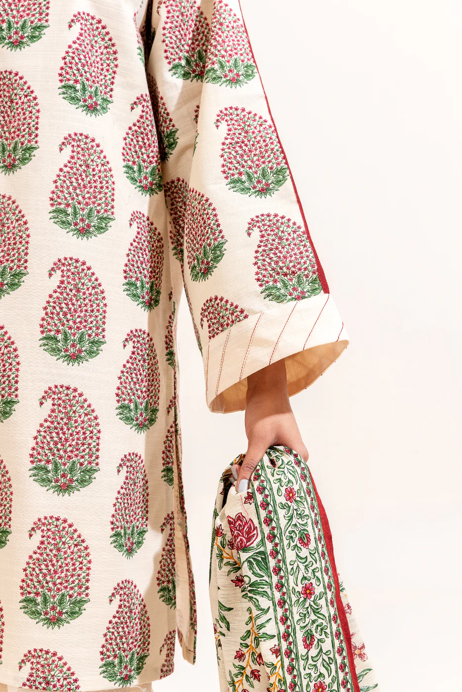 3 PIECE PRINTED KHADDAR SUIT-CARNIVAL BLOOM (UNSTITCHED) - Image 7
