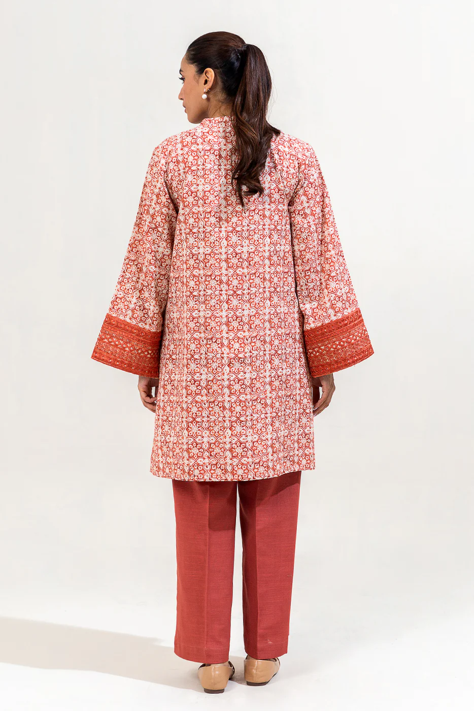 2 PIECE EMBROIDERED KHADDAR SUIT-RUSTIC MOSAIC (UNSTITCHED) - Image 3
