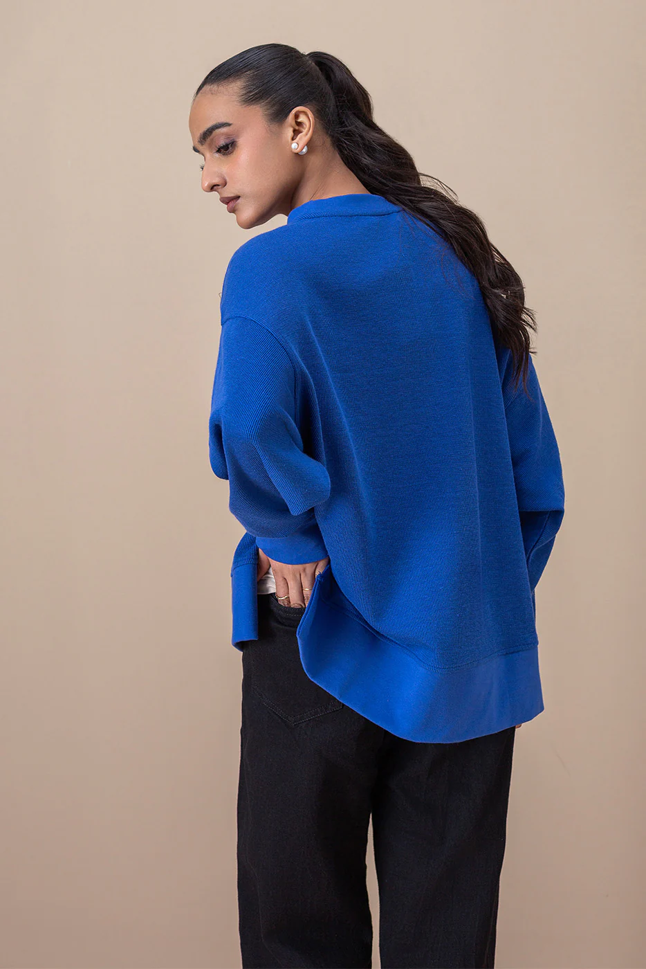 TEXTURED SWEATSHIRT - Image 4