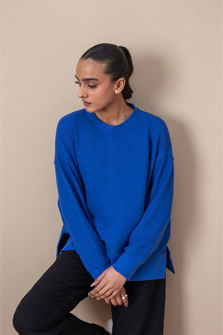 TEXTURED SWEATSHIRT - Image 6