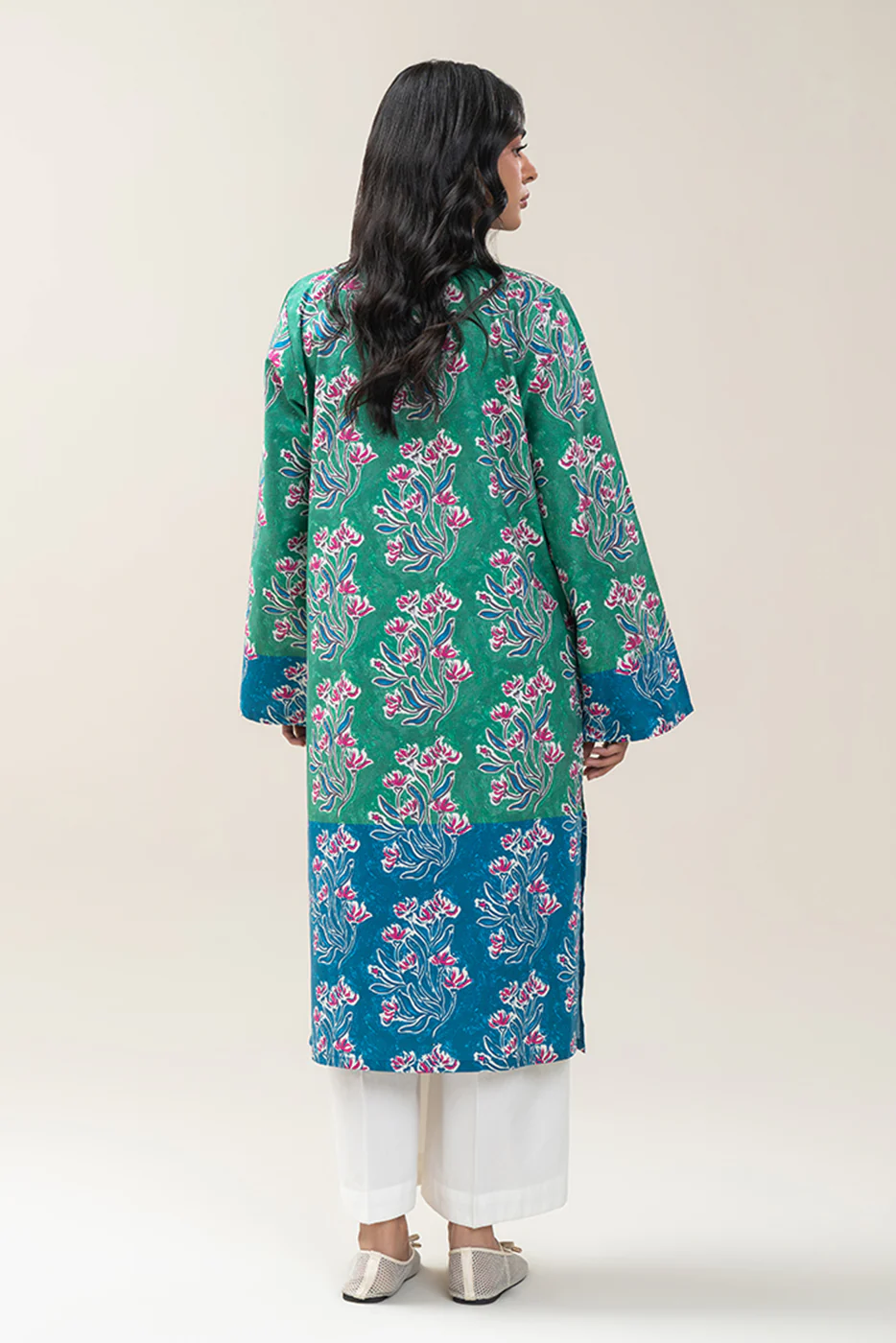 PRINTED COTTON VISCOSE SHIRT (PRET) - Image 3