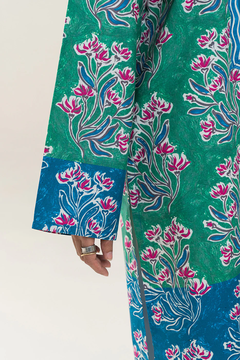 PRINTED COTTON VISCOSE SHIRT (PRET) - Image 6