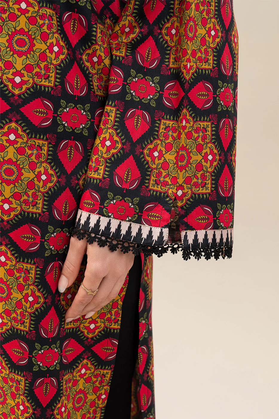 PRINTED COTTON VISCOSE SHIRT (PRET) - Image 6